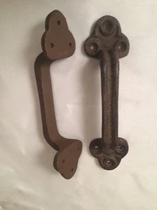 Dos manija de tracción de puerta de granero cobertizo de hierro fundido de alta resistencia 9" de largo dos 0170-05124 - Imagen 1 de 12
