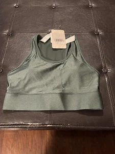 Fabletics Damen Mila Midi Medium Impact Sport BH XS/2-4 Grün Gesäßtasche - Bild 1 von 3