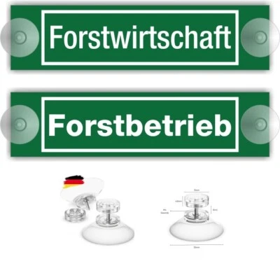 ZEUNERT-SCHILDER Forstwirtschaft, Forstbetrieb, Schild, Saugnapffolie, Saugnäpfe, Aluminium