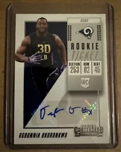 2018 Panini Contenders Rookie Ticket AUTO - Ogbonnia Okoronkwo RC - #327 - Picture 1 of 2