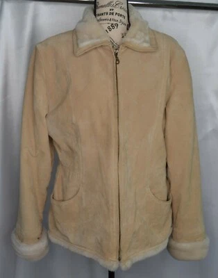 Adler Collection Woman's Size XL Suede Leather with Faux Fur Coat - Image 1 of 4