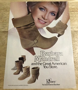 Barbara Mandrell 1986 para Kinney Shoes - Anuncio impreso vintage - Imagen 1 de 1