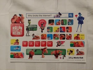 Disney Movie Club Ralph Breaks The Internet Wreck It Ralph Stickers - Picture 1 of 1