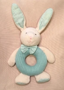 8 Zoll Bath & Body Works RUSS BERRIE HASE KANINCHEN Ring RASSEL PLÜSCHTIER mintgrün - Bild 1 von 3