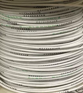 18 AWG hi temp wire 260* C mil 22759/ 8-18 white 100 foot roll Nickel Plated - Picture 1 of 3