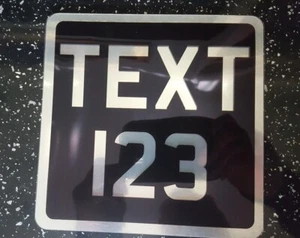 6.5x6.5 Classic/Vintage Black & Chrome Novelty Plate Motorbike NOT Number plate - Picture 1 of 1