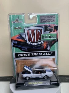 M2 Machines Detroit Cruisers 1968 Shelby GT500 White/Blue DC01 11-06 1:64 NIP - Picture 1 of 15