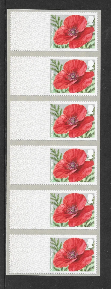 POST & GO: POPPY (MA15) - STRIP OF SIX BLANK LABELS - Image 1 of 1