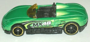 2000 Hot Wheels Mattel Verde MX48 Turbo Convertible 1/64 Coche de Metal C48 VG - Imagen 1 de 8