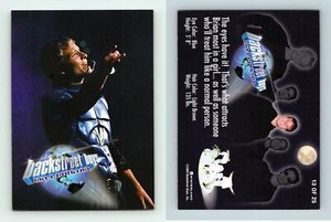 Backstreet Boys Black & Blue #13/25 Millennium 2000 Winterland Trading Card
