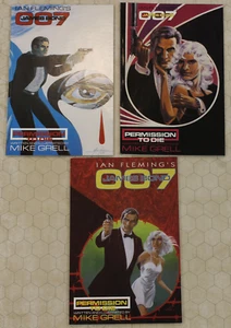 JAMES BOND 007 PERMISSION TO DIE #1 - 3 (1989) Complete SET (Eclipse Comics lot) - Picture 1 of 4