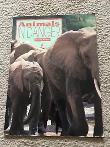 Animals in Danger Oversized Children's Book Real Photos Ranger Rick 1993 - Picture 1 of 9