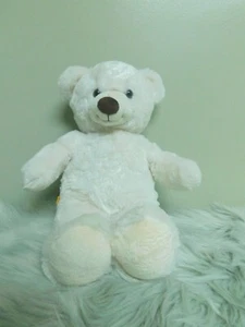 Build A Bear Workshop cremeweißer Teddybär mit weicher Nase 16 Zoll Plüschtier Stofftier - Bild 1 von 3