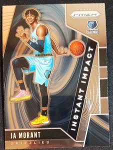 2019-20 Panini Prizm #12 Ja Morant Instant Impact Rookie RC Grizzlies NM-MINT++