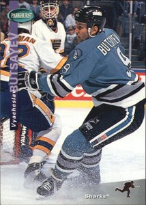 1994-95 Parkhurst Sharks Hockey Card #213 Vyacheslav Butsayev