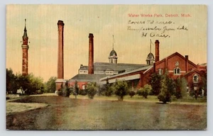 Water Works Park Detroit Michigan c1910 Vintage Divided Back UNP Postcard - Bild 1 von 2