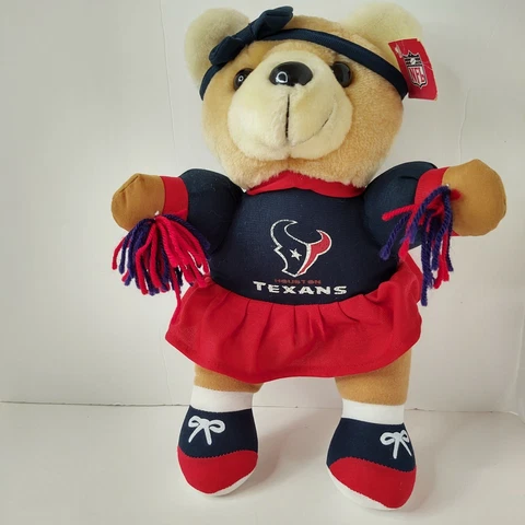Good Stuff Houston Texan Brown Plush Bear cheer NFL TAG 2002 LLC good condition Cover