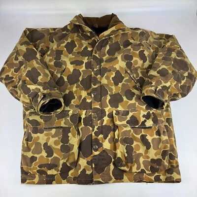 Vintage Field and Stream Mens Size XL 3 in 1 Duck Camo Hunting Jacket Coat *Read - Image 1 of 4