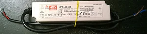 Mean Well LPF-40-36 LED Power Supply - 40W - 100-240V - Picture 1 of 1