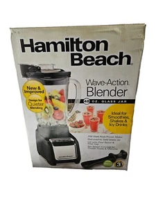 Hamilton Beach Wave Action Blender, 48 oz. Capacity, Black, 53521 - NEW - Picture 1 of 6