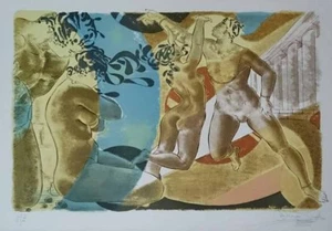 M Snell "Bacchanal" Original Lithograph S/N - Picture 1 of 1