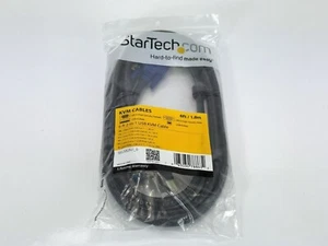 2 in 1 USB KVM Kabel 1,8m StarTech.com für KVM Switch USB A USB B VGA DB15 M F - Photo 1/3
