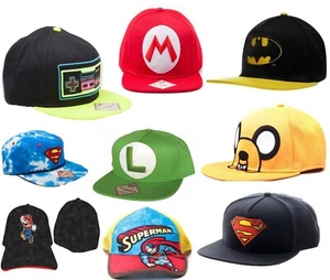 Boy Kid Baseball Cap Hat Superhero Caps Batman Nintendo - Picture 1 of 3