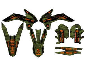 Kit de gráficos EXC APACHE Green Senge 2014 compatible con KTM - Imagen 1 de 10