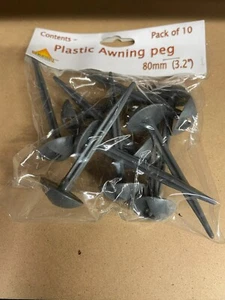 CARAVAN/MOTORHOME PYRAMID AWNING PEGS 82mm X 10 - Picture 1 of 2