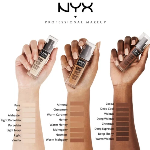 NYX Can't Stop Won't Stop Full Coverage Foundation ~ Choose Your Shade New - Image 1 of 1