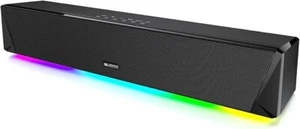 24W Bluetooth Computer Speakers/Soundbar, 3.5mm Aux-in Powered by AC Adapter - Picture 1 of 6