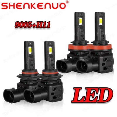 For Acura MDX 2004 2005 2006 - 6x Bright LED Headlights Bulbs Kit Combo - Image 1 of 4