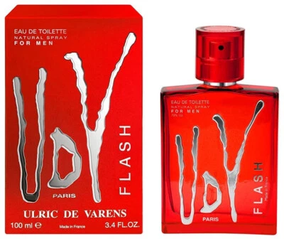 UDV FLASH for MEN Eau de Toilette EDT Natural Spray Ulric de Varens Paris 100ml
