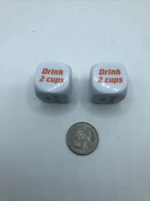 2x Novelty Dice Fun Drinking Game for Bachelor Party - Image 1 of 4