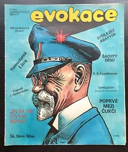 T. G. MASARYK BY KAJA (KAREL) SAUDEK, No. 1/1990, CZECH MAGAZINE EVOKACE, RARE - Picture 1 of 15