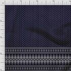 Soimoi Poly Crepe Fabric Geometric Panel Print Fabric by the metre-RCb