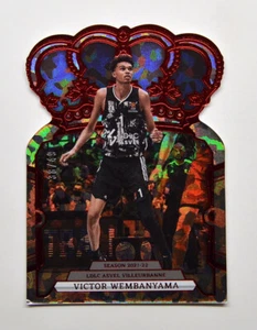 2023-24 Crown Royale EuroLeague Crystal Red #3 Victor Wembanyama 38/49 - Picture 1 of 4