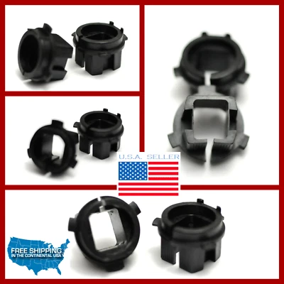 H7 Bulb Adapter HID BULBs HOLDERs Fits Hyundai Veloster Genesis Coupe Outlander - Image 1 of 4