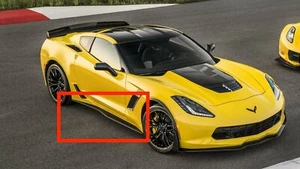 Corvette C7 Z06 Side Skirts Rocket Panel Extensions Gloss Black 2014 - 2019 - Picture 1 of 2