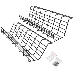 2 Pcs under Table Cable Management Rack Office Organizer Patch Board - Afbeelding 1 van 12