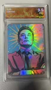 Elon Musk Pokémon Custom Refractor graded 9.5 Slab Central - Picture 1 of 2