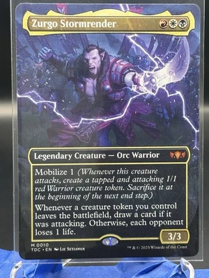 Zurgo Stormrender (Borderless) M Commander: Tarkir: Dragonstorm 10 Near Mint - Image 1 of 2