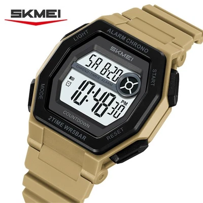 New up - Men's Digital Watch Outdoor Sports Waterproof Student Wristwatch - image 1 of 4