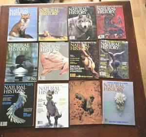 Lot of 23 Natural History Magazines 1985-1989 - Picture 1 of 2