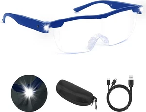 Hands Free Head Magnifier - 200% Magnification LED Light USB Rechargeable - Picture 1 of 8
