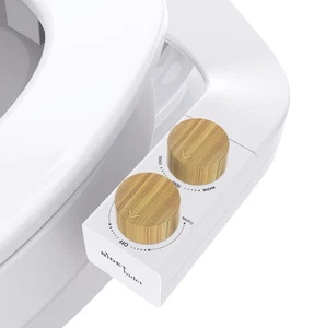 BIDETbidet Left/Right Reversible WARM WATER Non-Electric Ultra-Slim Toilet At... - Picture 1 of 8