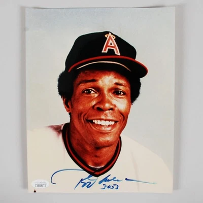 Rod Carew Signed Photo 8x10 Twins "3053" - COA JSA - Image 1 of 3