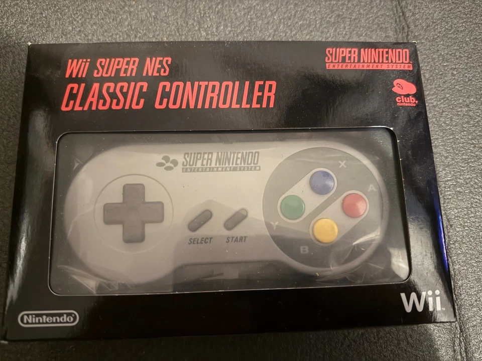 Manette Wii SNES - Classic Controller Super Nintendo Club - NEUVE - New - Photo 1/2