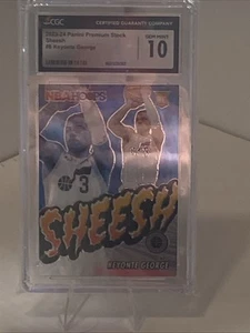 2023-24 KEYONTE GEORGE #8 SHEESH Premium Stock Basketball Card - CGC GEM MT 10!! - Picture 1 of 2