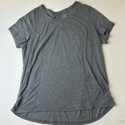 Camisa Danskin Now Mujer 18W-20W Gris Calce Suelto Lados Acanalados Ropa Activa Gimnasio Foto 1 de 4